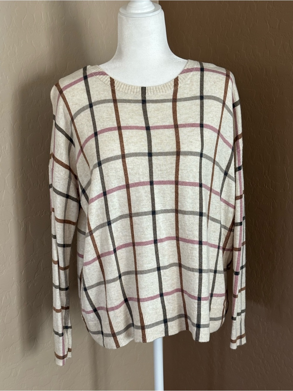 LOFT 🤎🩷 Crewneck Sweater ( lightweight )